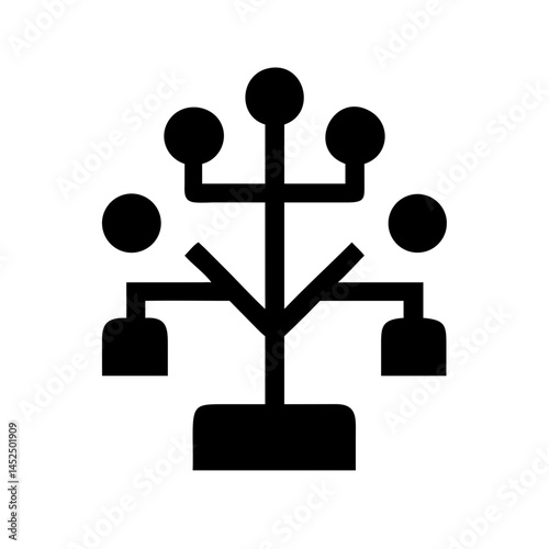 Family Tree Structure Icon - Genealogy, Family Hierarchy, Family Connections