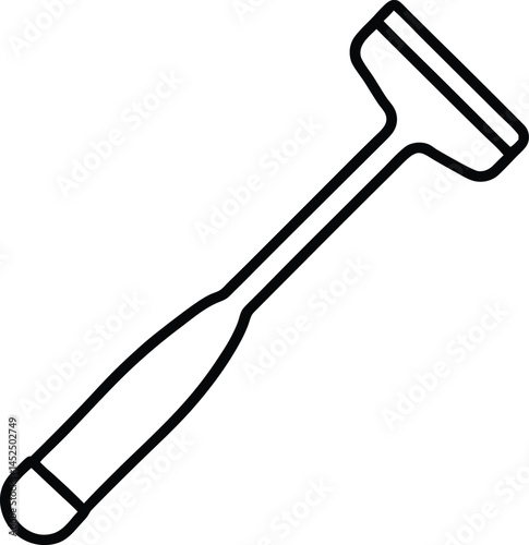 vector illustration of a hammer
