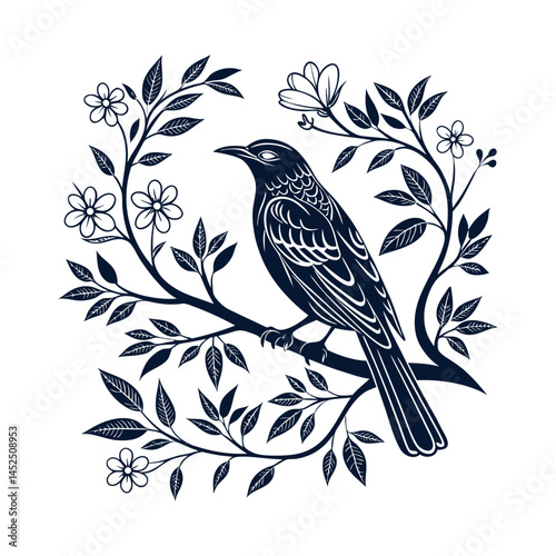 vector illustration of a bird