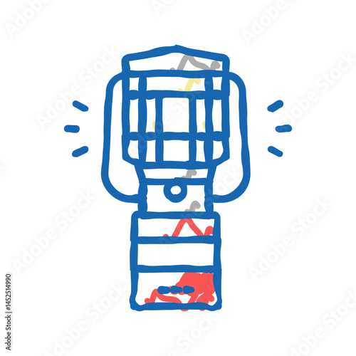 lantern device icon doodle illustration