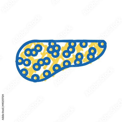 pancreas human icon doodle illustration