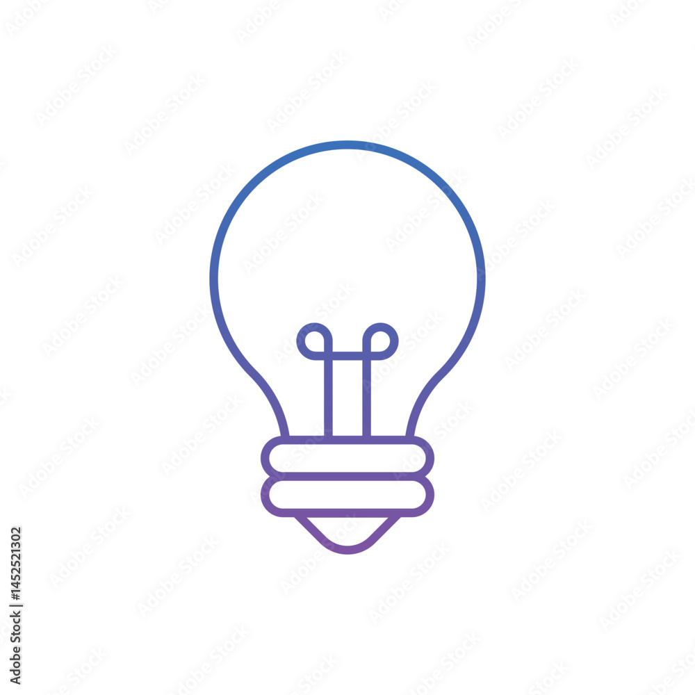 Light Bulb Vector icon Light Bulb Vector icon