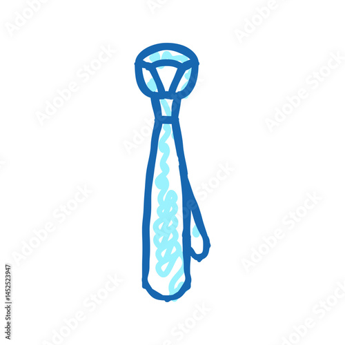 tie formalwear accessory icon doodle illustration
