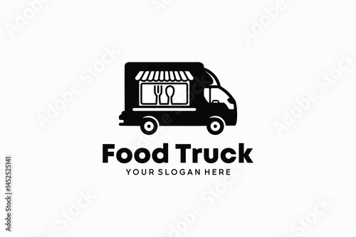 Food truck logo design. Best logos for food truck or street food related industries