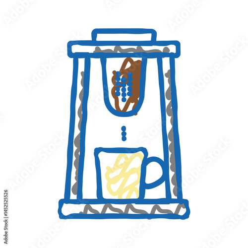 chorreador coffee icon doodle illustration