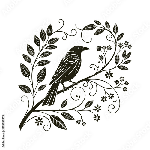vector illustration of a bird hummingbird flying