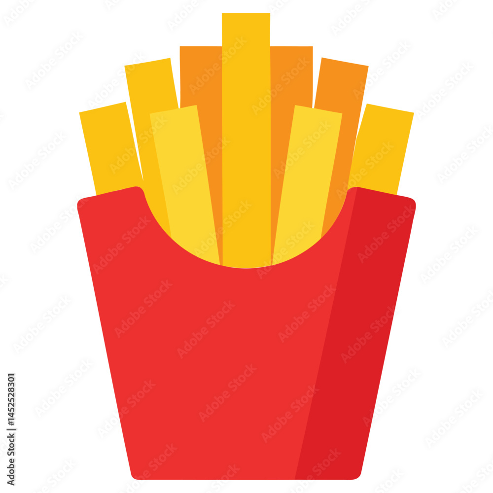 Crispy French Fry Illustration Crispy French Fry Illustration