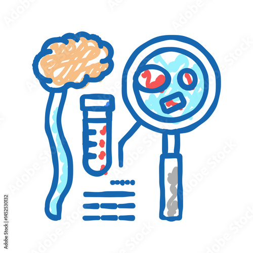 diamond-blackfan anemia health problem icon doodle illustration