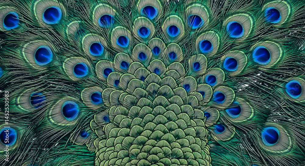 Obraz premium image of a simple peacock pattern or texture ideal to be used as background