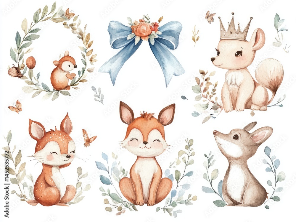 Naklejka premium set of animals