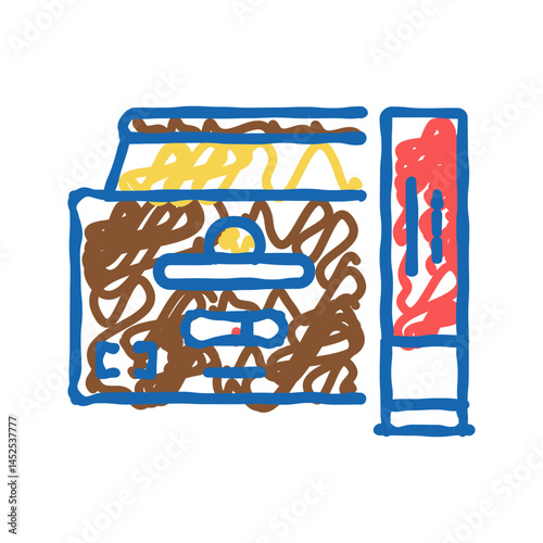 shotshell ammo icon doodle illustration