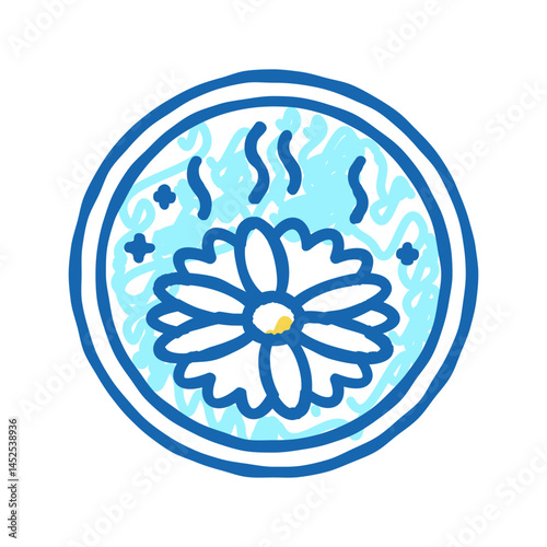 fragrance aromatic cosmetic icon doodle illustration