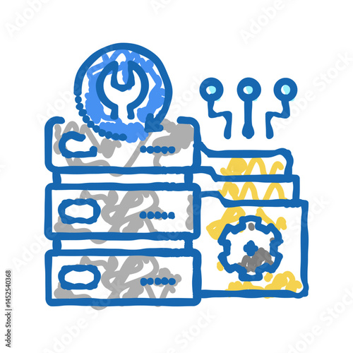 san recovery icon doodle illustration