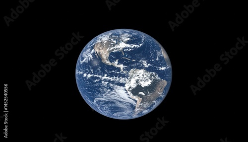Earth from space, a vibrant blue and brown sphere