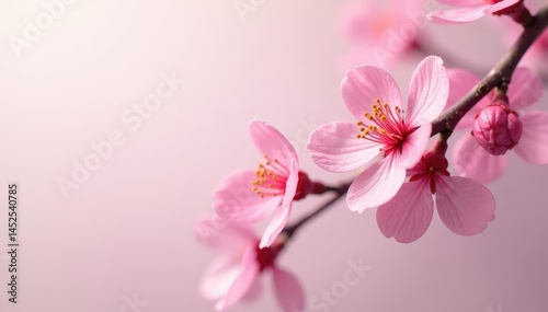 Delicate small blossoms, evenly spaced, on a light background, background, flower pattern
