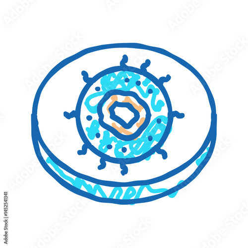 nl cell immunity icon doodle illustration