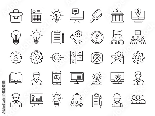 Knowledge Acquisi Icon Mastering Skills for Success.eps