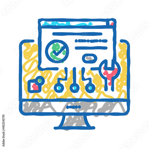 plugin program icon doodle illustration