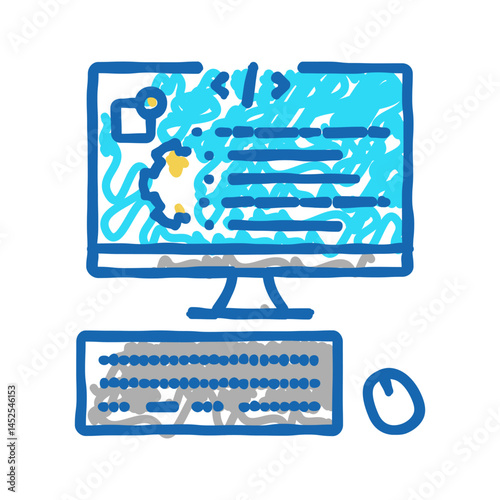 user-written software icon doodle illustration