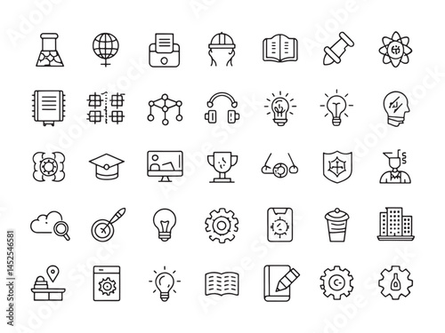 Knowledge Develop Icon Enhances Learning Experiences.eps