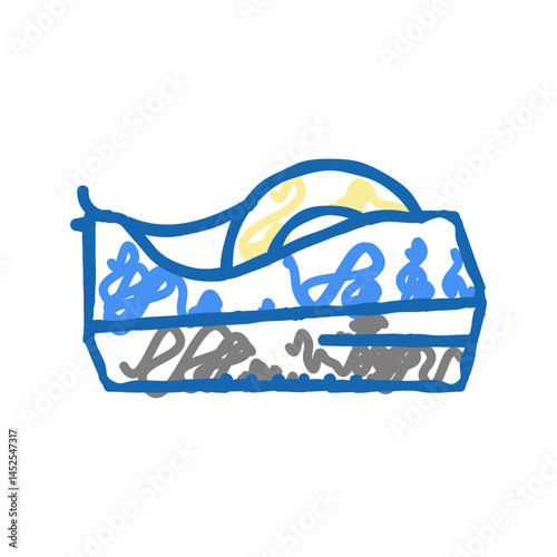 tape dispenser icon doodle illustration