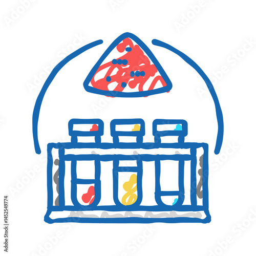 inorganic chemistry icon doodle illustration