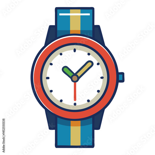 Classic Wrist Watch Illustration