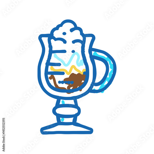 vennese coffee icon doodle illustration