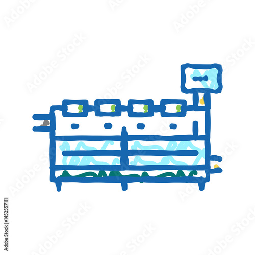 malaxer machines icon doodle illustration