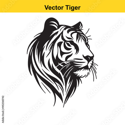 Wallpaper Mural Vector Tiger. Torontodigital.ca