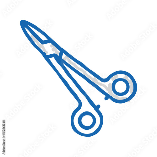 forceps medical icon doodle illustration