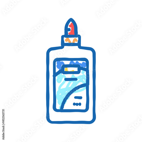 glue stationery icon doodle illustration