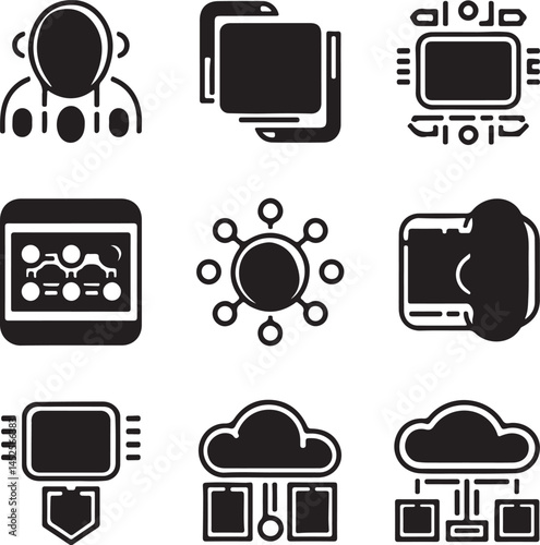 flat icons for web and mobile applications
