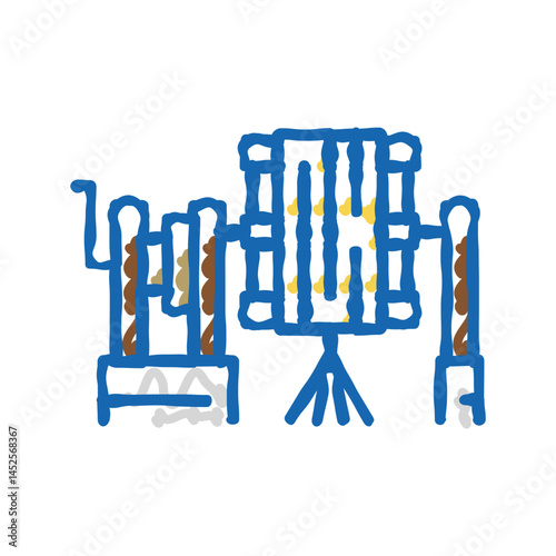 silk reel icon doodle illustration
