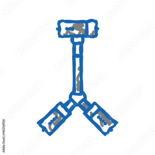 bondage sex toy icon doodle illustration