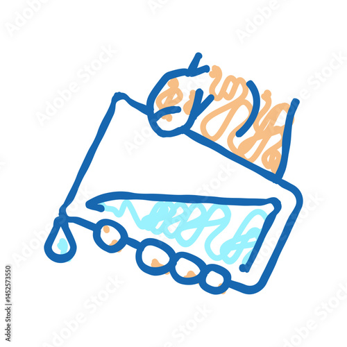 water add icon doodle illustration