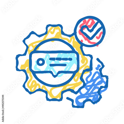 tutorial processing icon doodle illustration