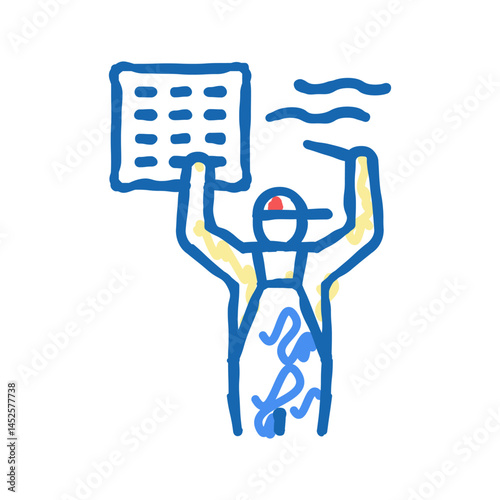 extractor fan replacement icon doodle illustration