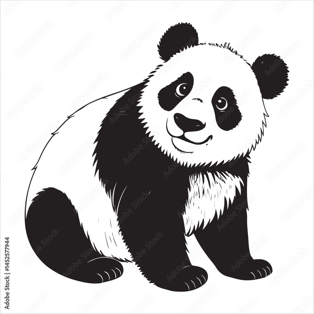 Obraz premium Panda Vector
