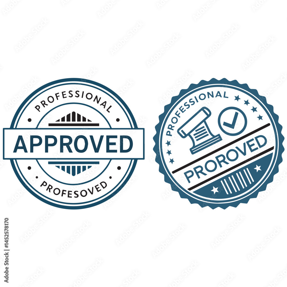 Fototapeta premium approved logo,Label Stamp Logo,and badge label,vector template