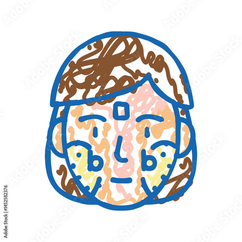 combination skin icon doodle illustration