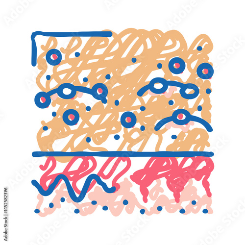 red spots rash skin icon doodle illustration