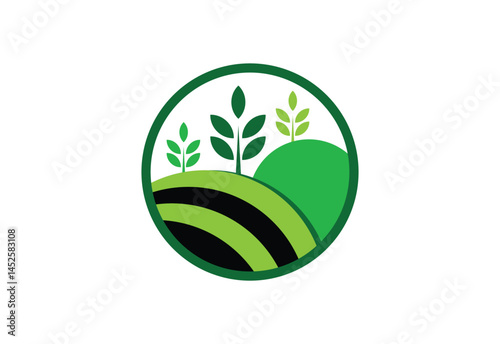 Farming and Agriculture logo design, Vector design Concept