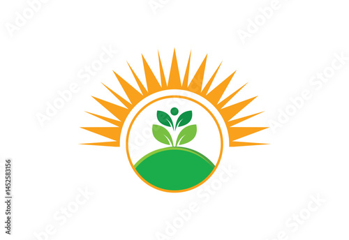 Farming and Agriculture logo design, Vector design Concept