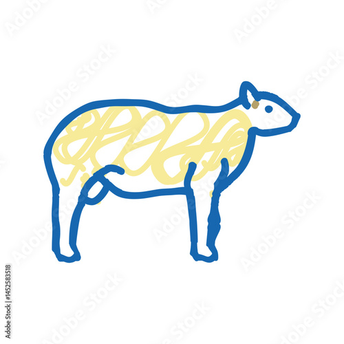 texel sheep icon doodle illustration