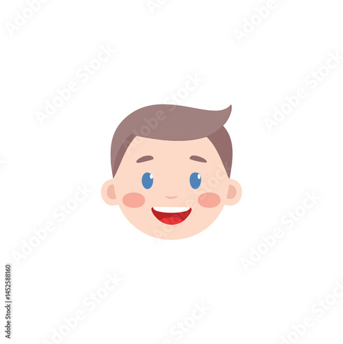 a children carton head icon