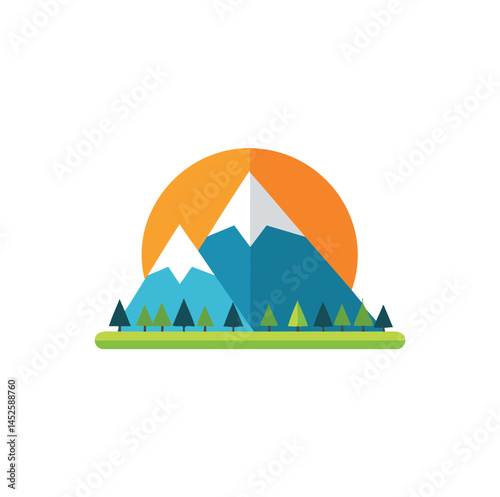 camping in the mountain