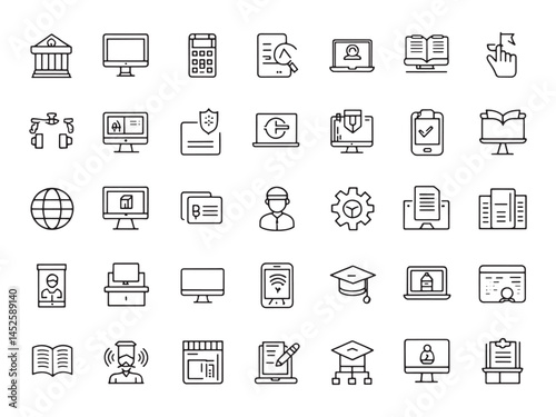 Online course mat Icon Boost Your Knowledge.eps