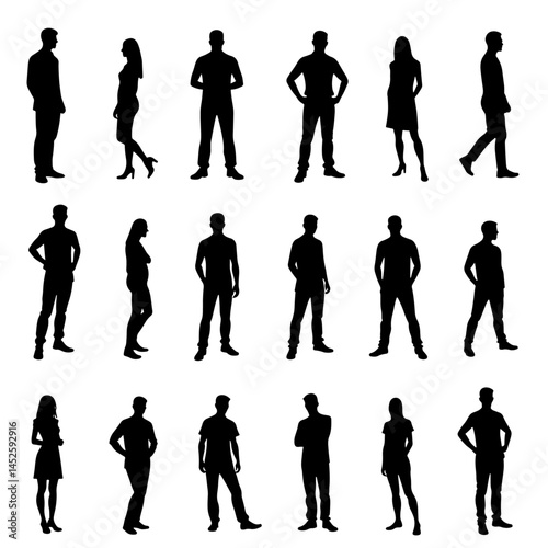 business people silhouettes