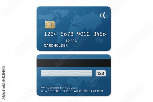 A credit card with the words 